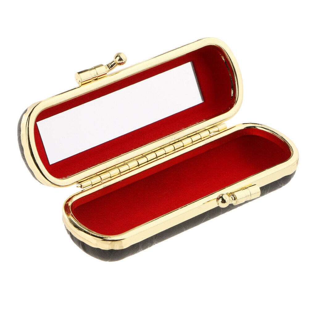 2 Units Jewelry Case Cosmetic Containers Lipstick Box Mirror Container