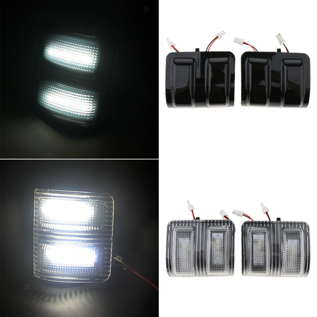 White LED Signal Towing Side Mirror Turn Signal Light for Ford 250 F350 F450