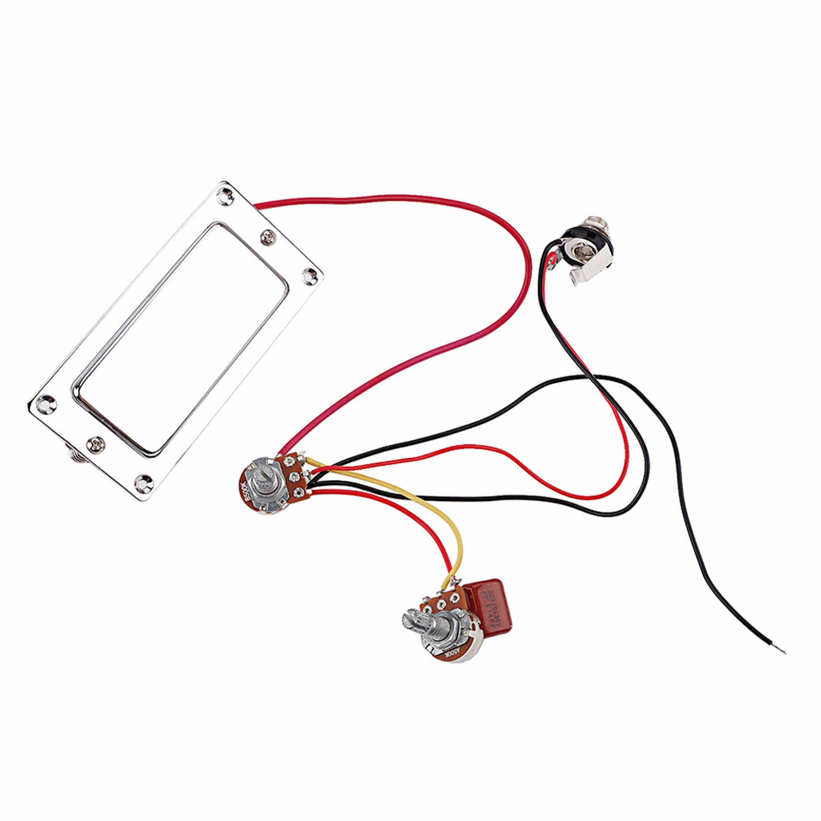 Pre-wired Double Coil Guitar Pickup Volume   Pots Guitar Humbucker Pickup