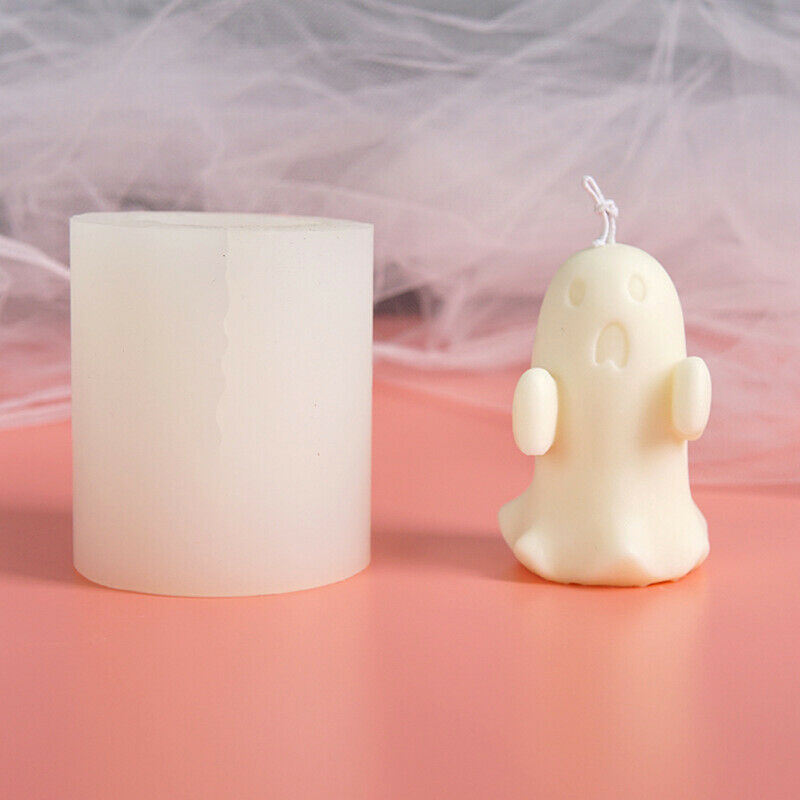 Candle Silicone Mold DIY Ghost Shaped Scented Candle Mold Handmade Specter Mo DF