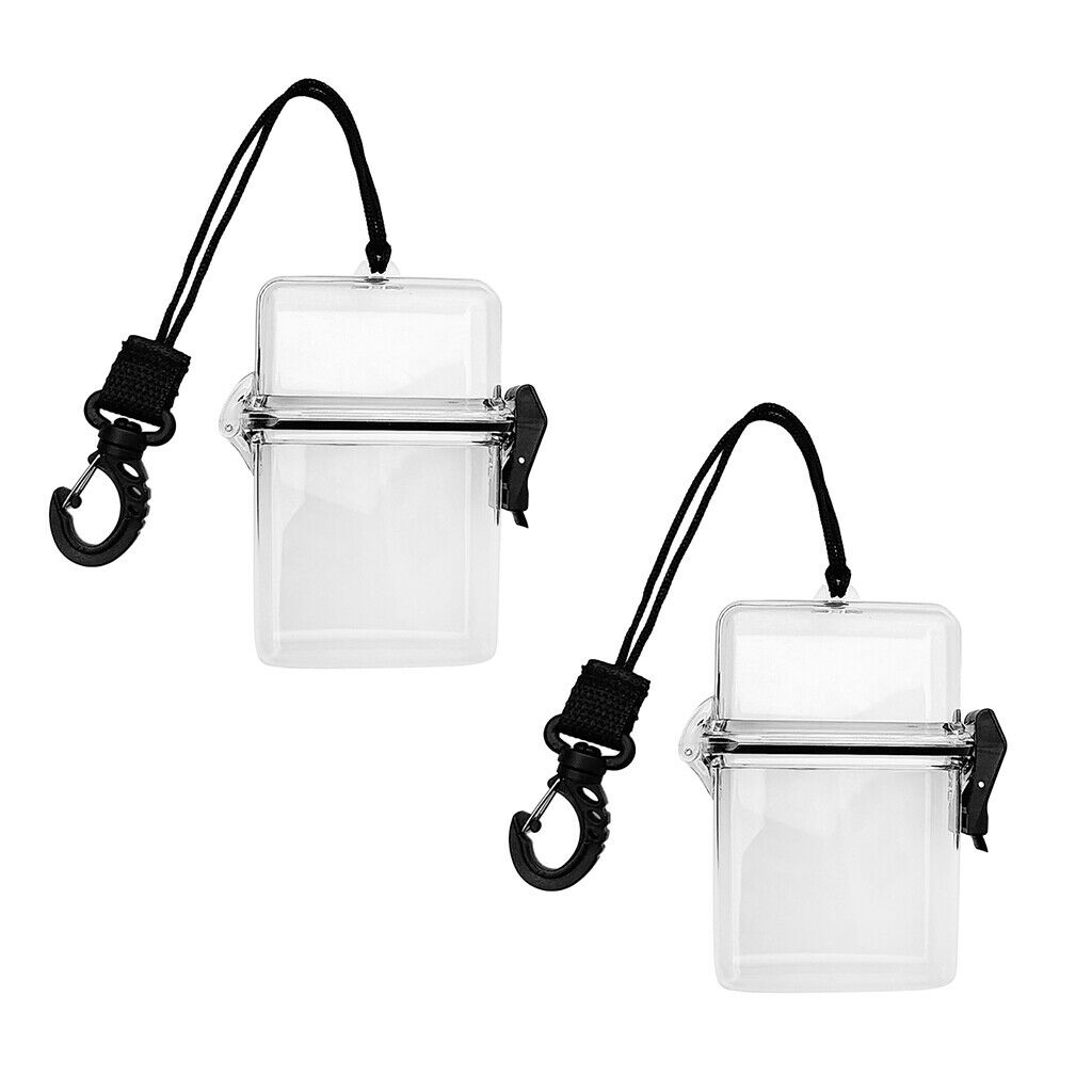 Set of 2 Floating Water Sports Case - Waterproof Dry Box Holder Container &
