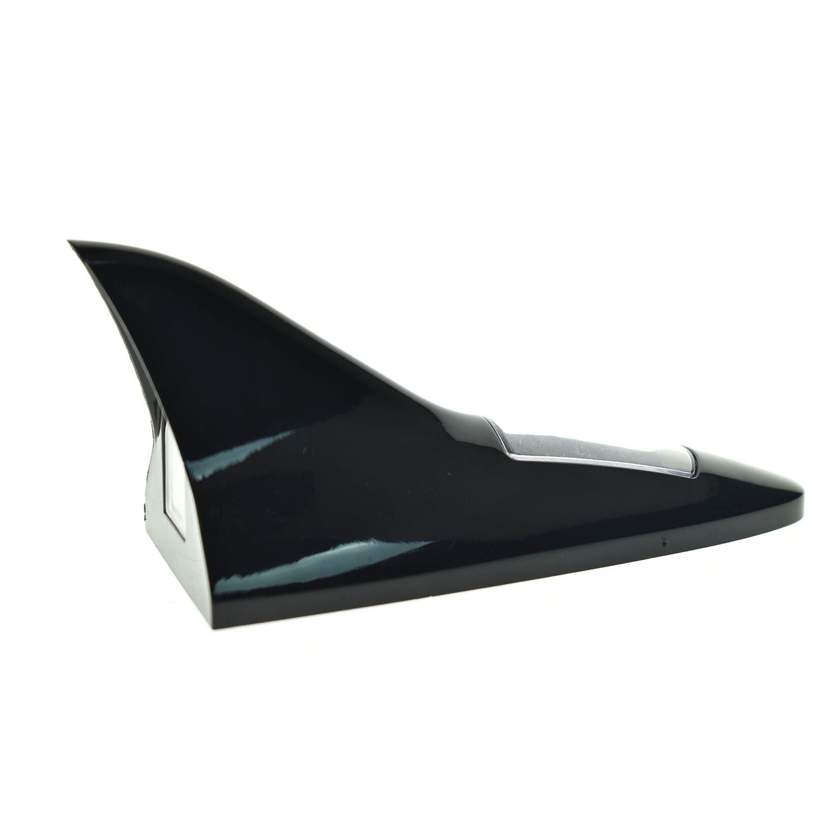 Black Universal Shark Fin Roof Antenna Aerial Radio Signal Decoration Car Trim