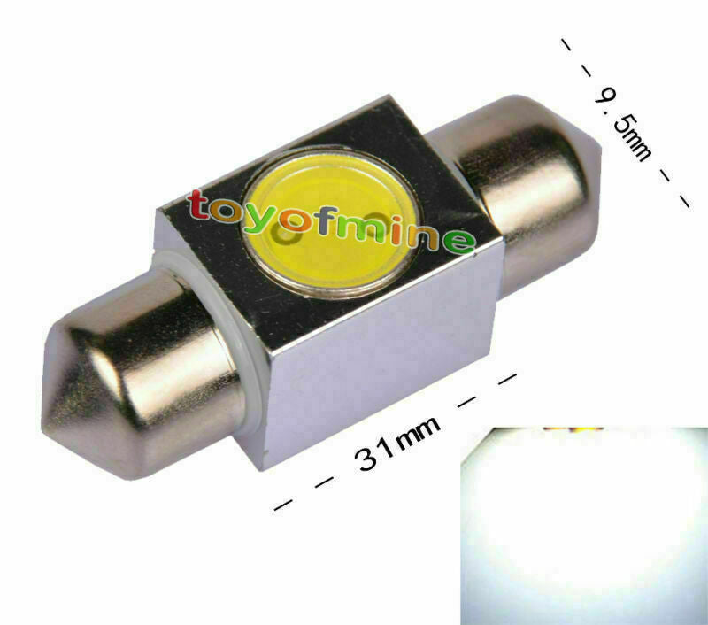 31mm High Power 1W LED SMD Festoon Dome Car Light Bulb Lamp 3243 6418 White 12V