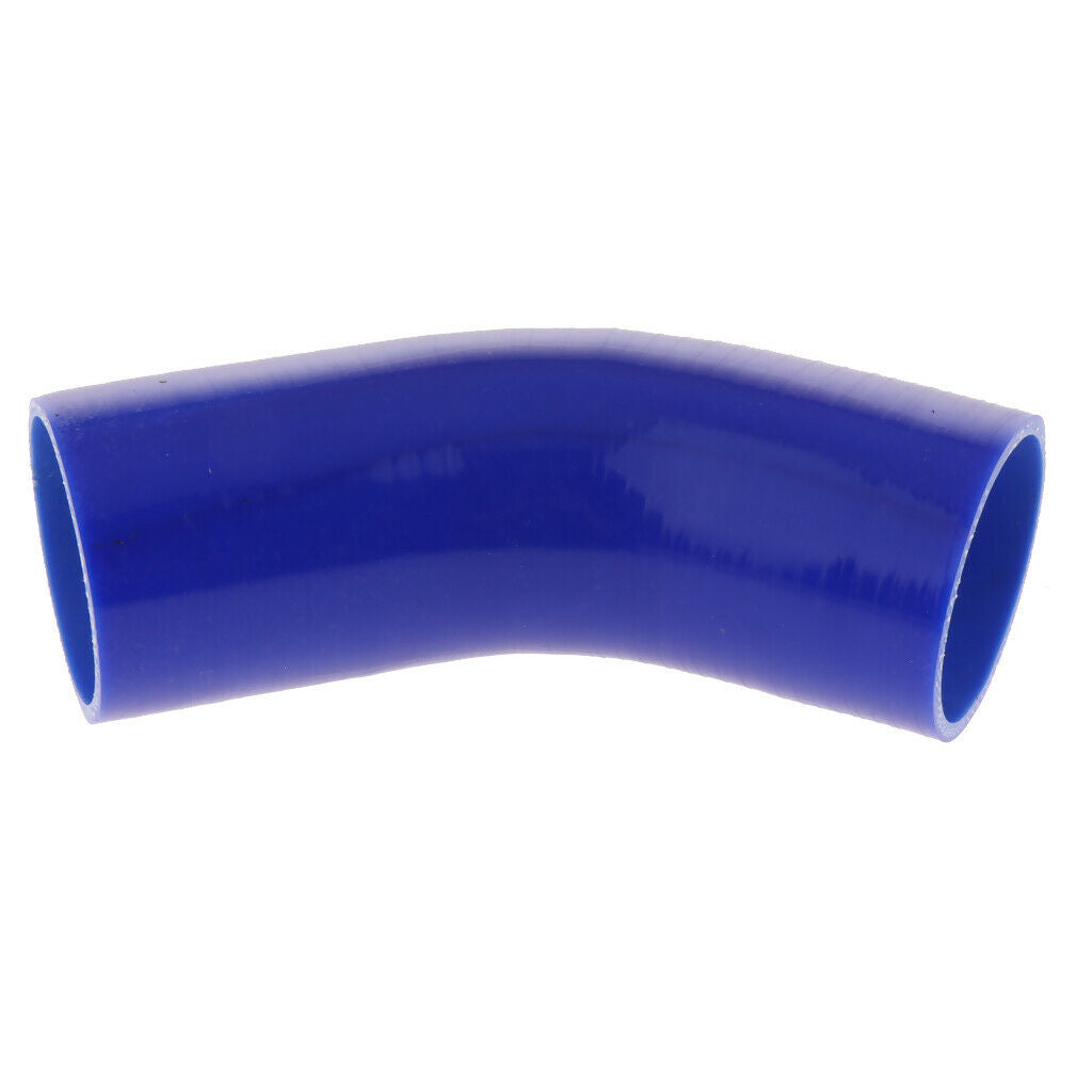 76mm 45 Degree 4 ply Silicone Elbows Turbo Hose Racing Coupler Pipe Blue