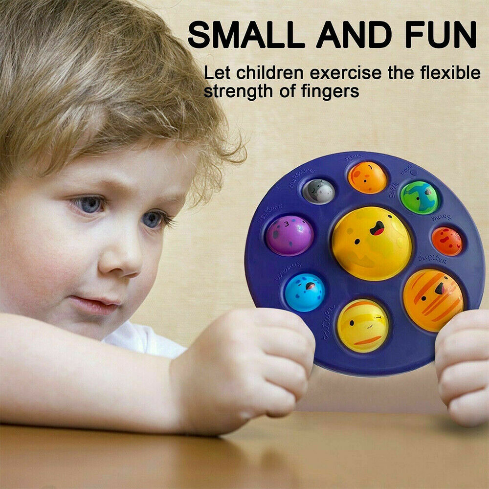 Eight Planets Solar System Simple Dimple Fidget Sensory Toys Baby Stress Relief