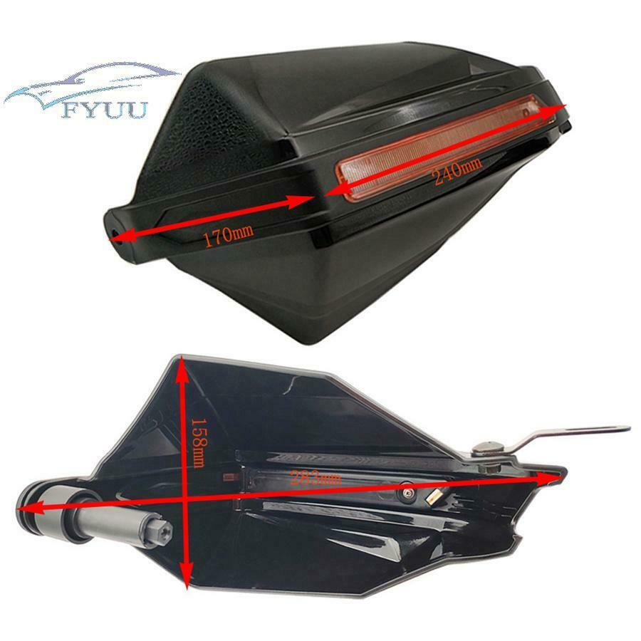 1 Pair 7/8" Motorcycle Motocross ATV Scooter Handlebar Handguard Gear Windshield