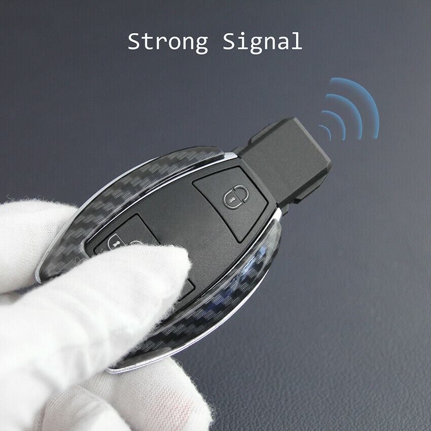 Carbon Fiber Car Key Fob Chain Ring  For Mercedes W205 W212 X253 W166 X204 X166