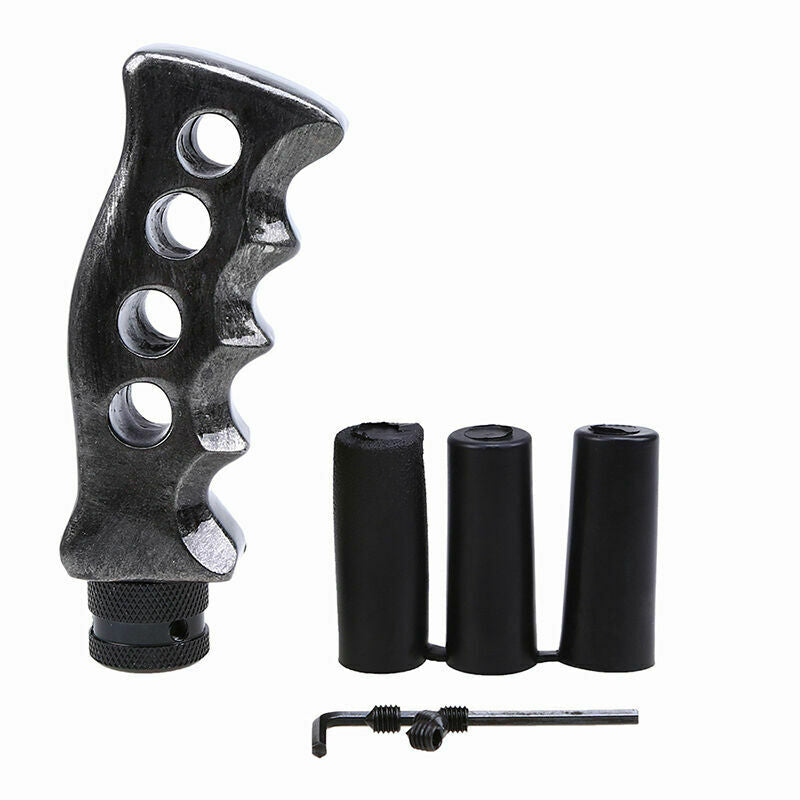 Grey Universal Car Auto Gun Grip Gear Manual Shift Knob Shifter Handle Lever