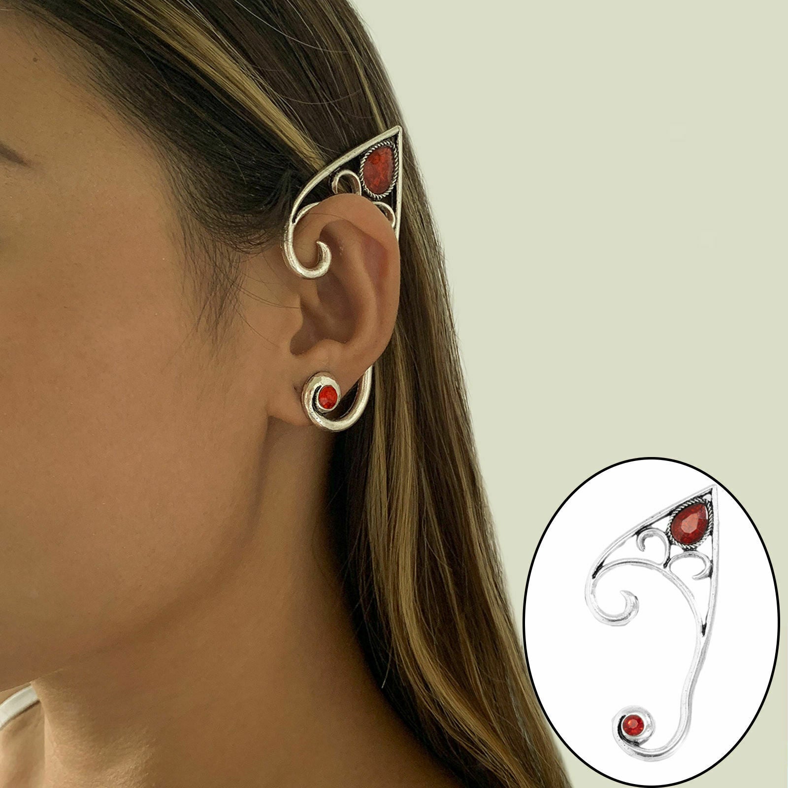 Fashionable Hollow Ear Cuff, Left Ear Clip, Clip-on Ear Wrap, Jewelry for Women