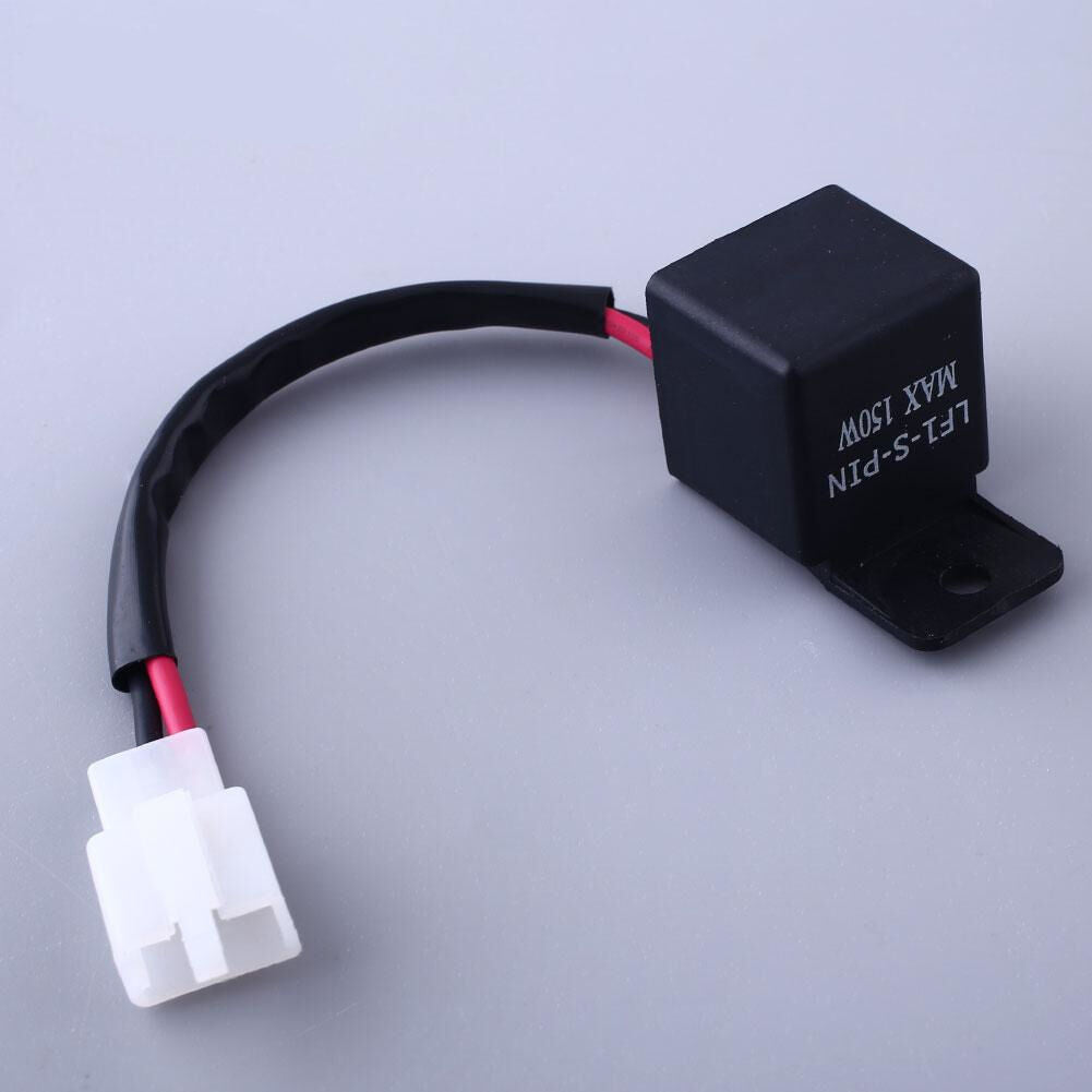 Motorcycle 2-Pin Electronic LED Flasher Relay Fix Turn Signal Light Hyper Flash