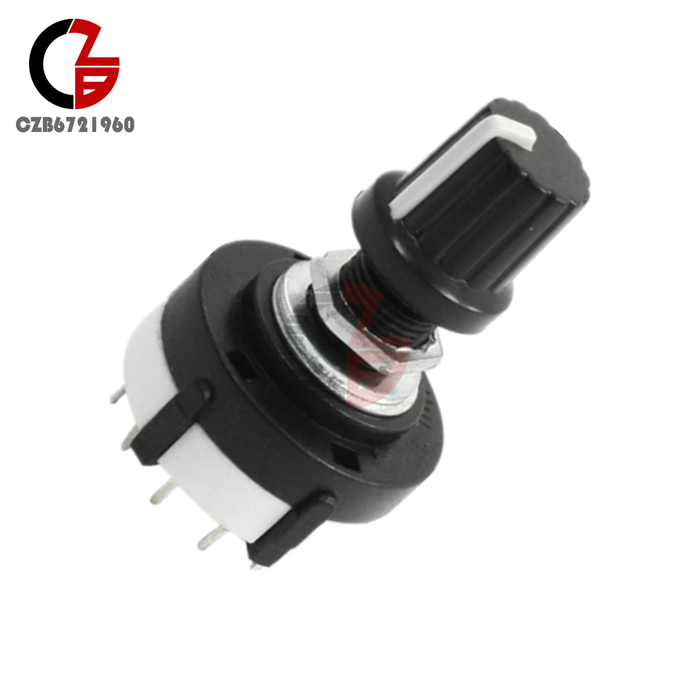 5PCS 3P4T Single Wafer Band Selector 3 Pole 4 Position Rotary Switch