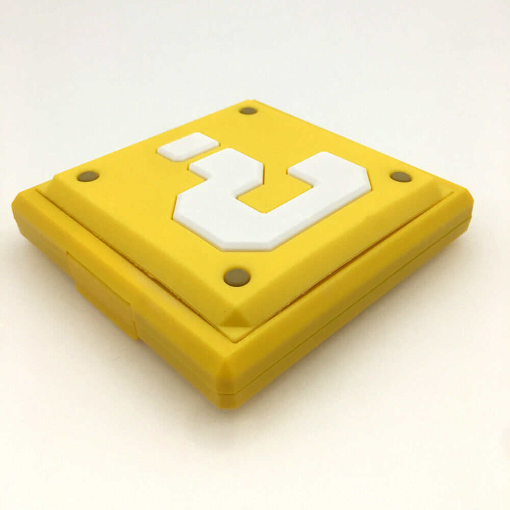 Yellow Mario 12 in 1 Portable Game Card Storage Case box for Nintendo Switch NS