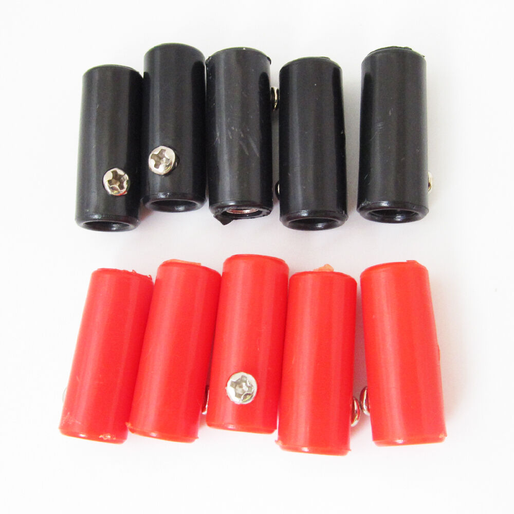 20pcs 4mm Banana Jack Female Socket Test Connector Screw for Cable Binding Post