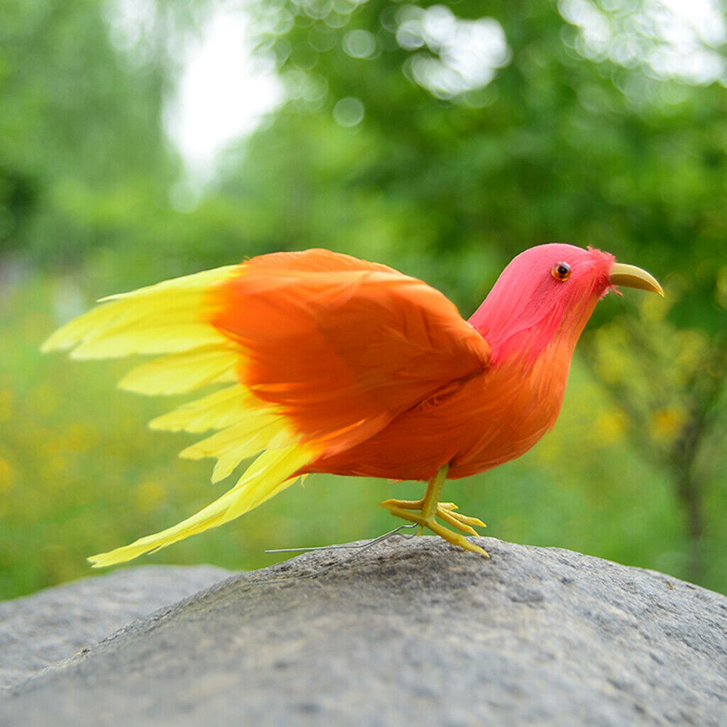 Assorted Foam Artificial Birds Garden Decor Ornament Craft Feathered e