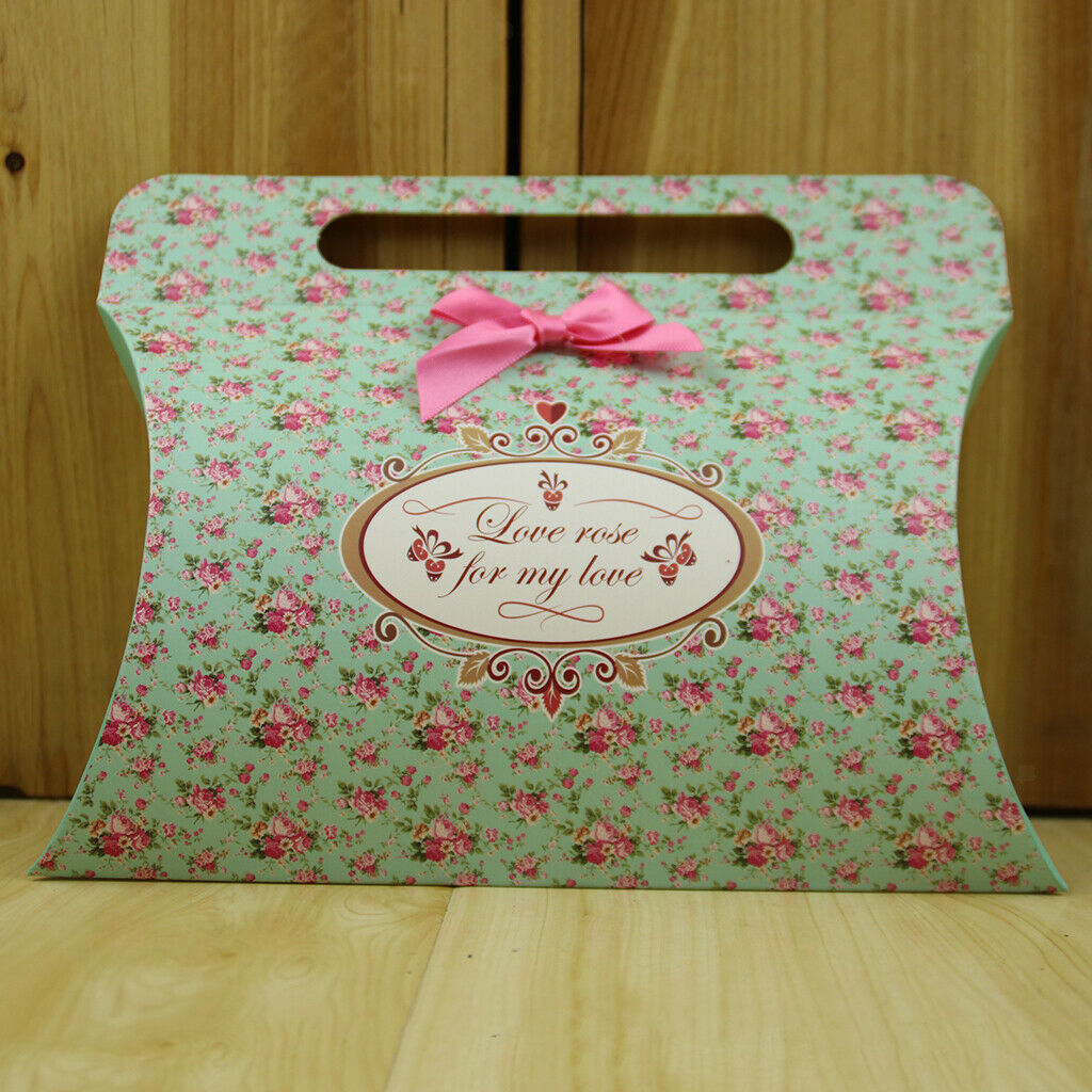 25 pcs Pillow Shape Butterfly Candy Boxes Wedding Favor Gift Boxes Blue