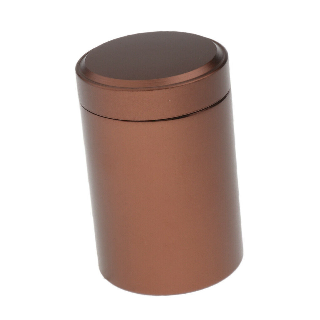 Pack of 2 Small Aluminum Tin Canisters with Airtight Lid for Tea Leaf Sugar