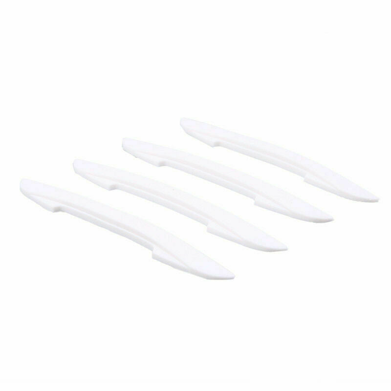 4x White CAR Door Edge Guards Trim Molding Anti-rub Stirp Scratch Protector PVC