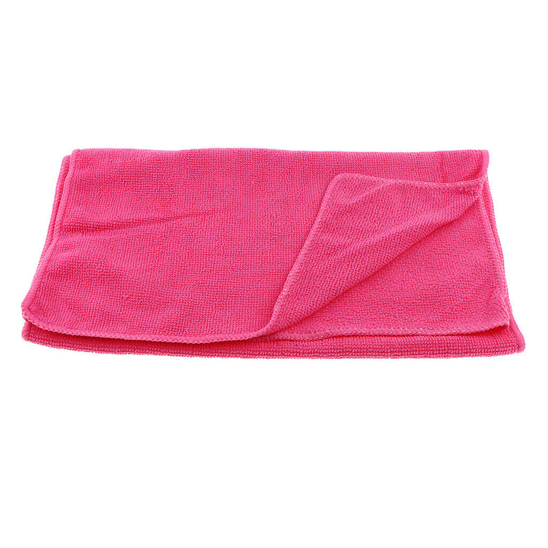 All-Purpose Microfiber Cleaning Cloth Towel, Highly Absorbent, LINT-Free, RED,