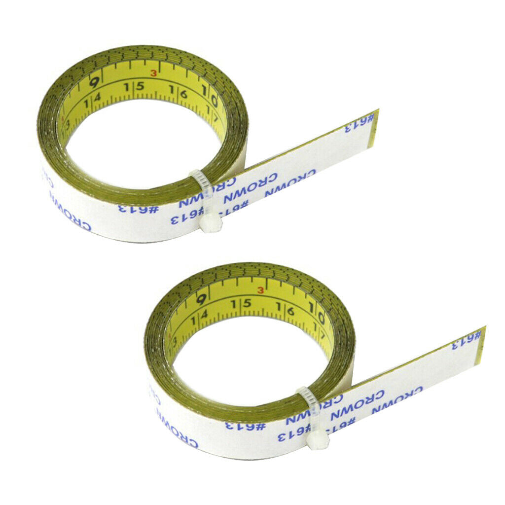 Set of 2 Practical Universal Self Adhesive Ruler Measuring Tapes Measure