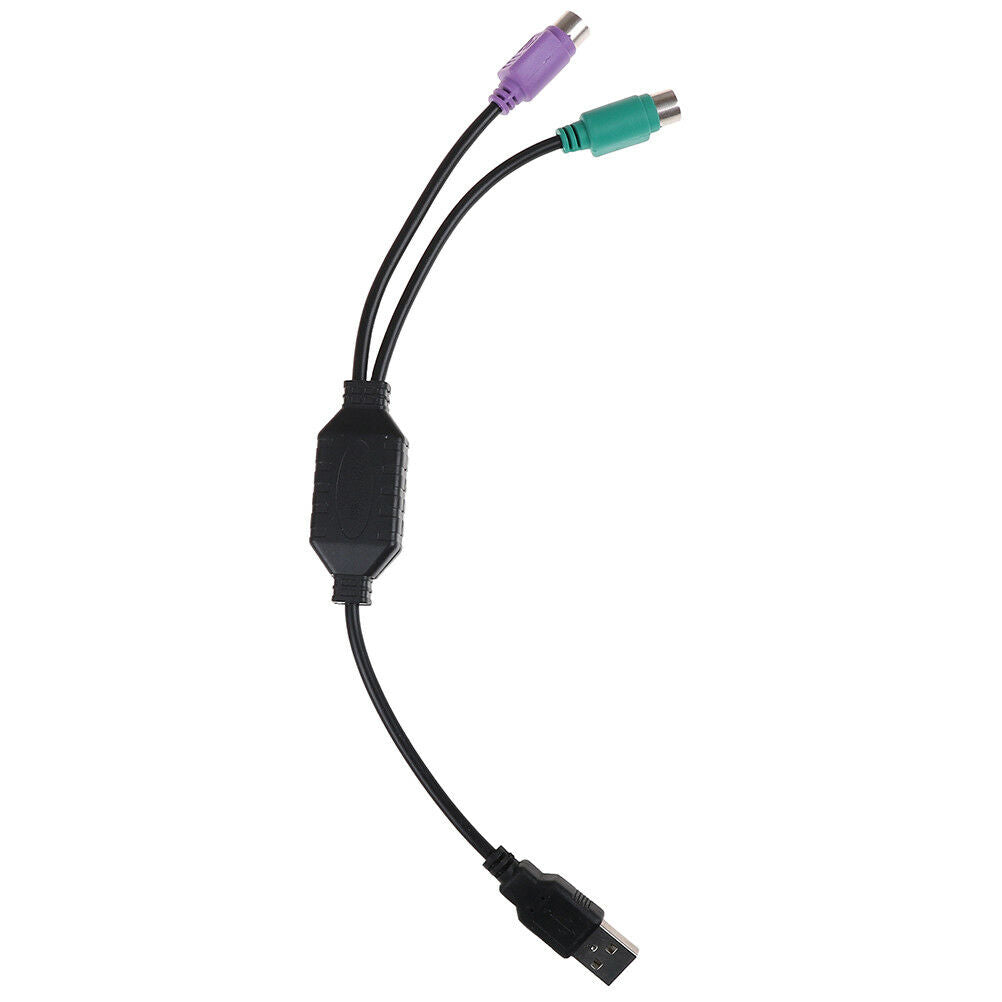 USB Male to ps/2 ps2 female converter cable cord keyboard mouse adapter N NDD