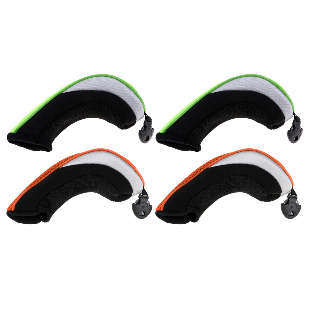Set of 4 Golf Club Headcover Utility Protector with Number Tag Hybrid Cover