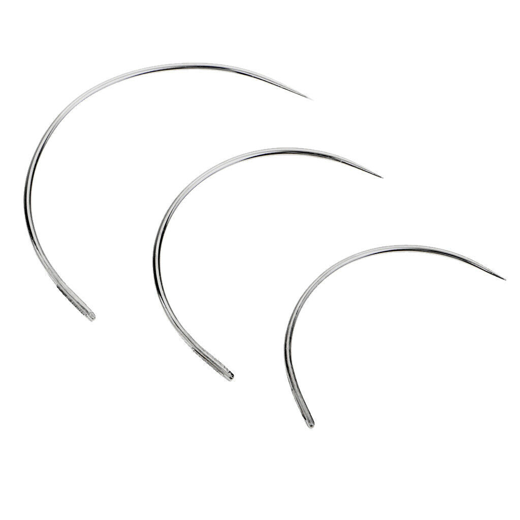 3 Pieces Curved Needles Sewing,  Tool Craft Sewing Decoration