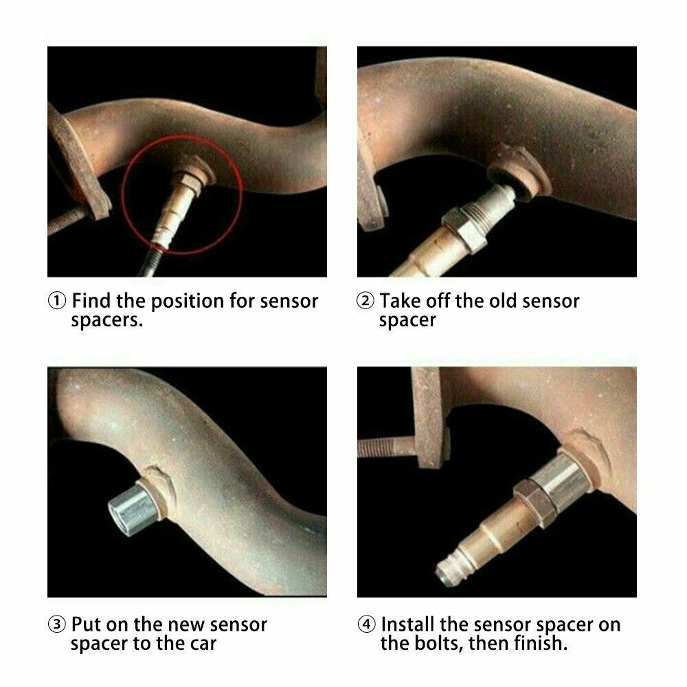 Oxygen O2 Sensor Spacer Adapter Bung Catalytic Converter Engine Light M18 X 1.5