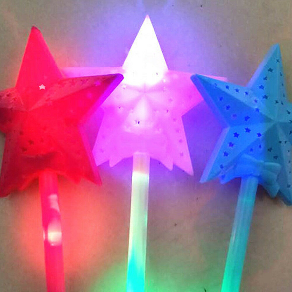 LED Magic Star Stick Flashing Lights up Glow Sticks Party Concert Luminous Xmas^