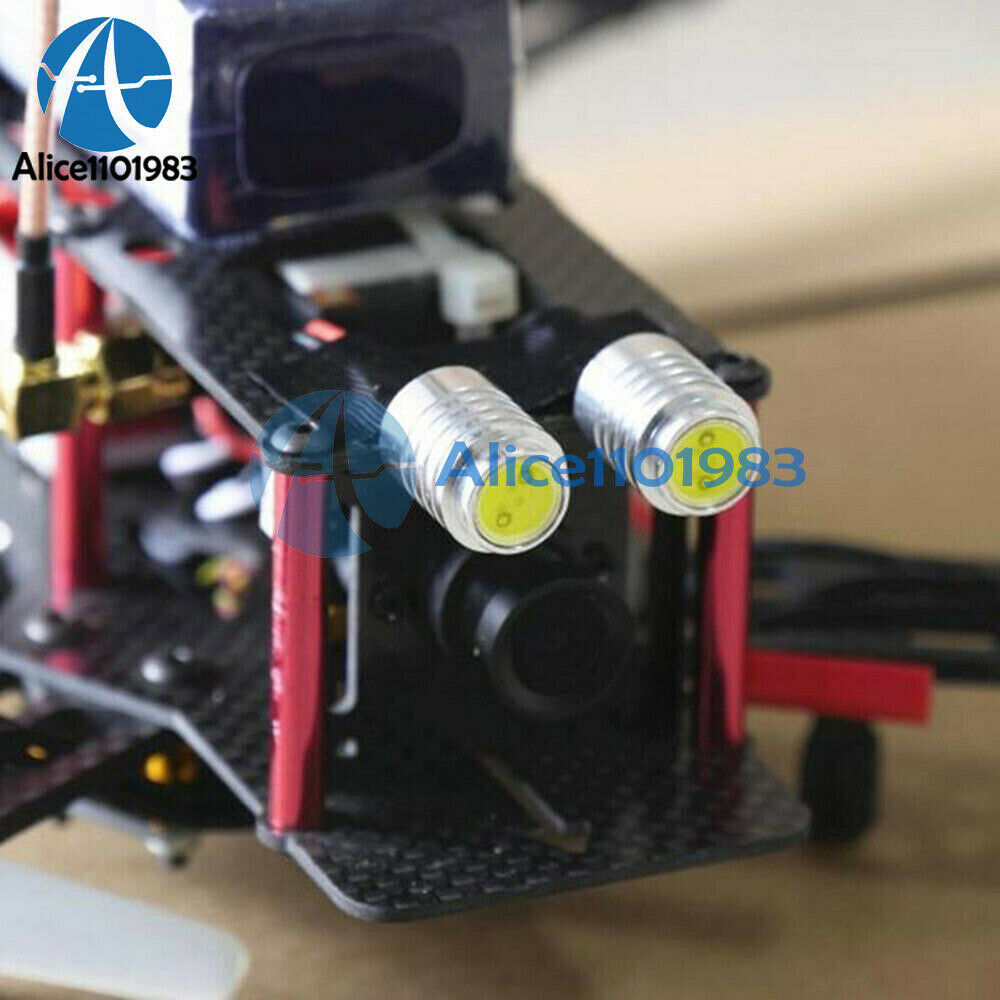 DC12V RC FPV Night Flying Searchlight 1.5W LED Lights for Airplane Drone QAV250