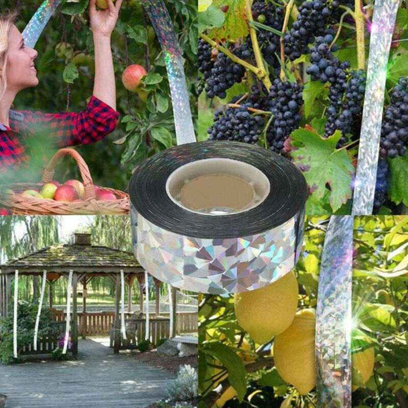80M Garden Bird Repellent Tape Anti Bird Reflective Deterrent Tape Use_DSDIZ Qx