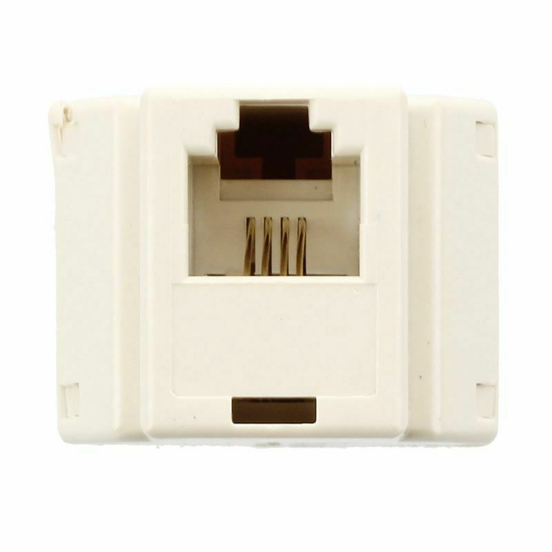RJ11 4 Pins Female 1 to 2 Telephone Splitter Connector Adapter B1P3P3