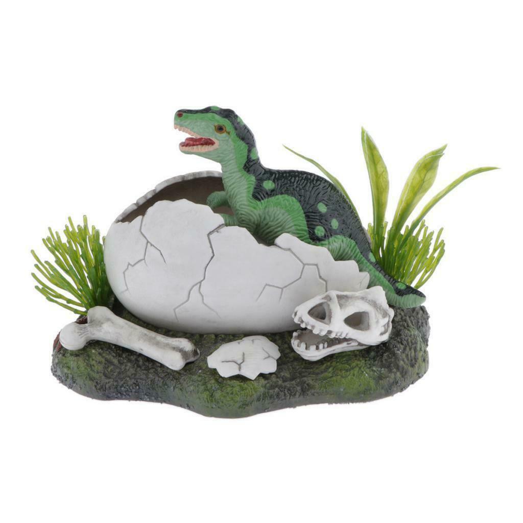Cute Dinosaur Shell Decor Ornament Reptile Hiding Cave For Fish Tank Reptile