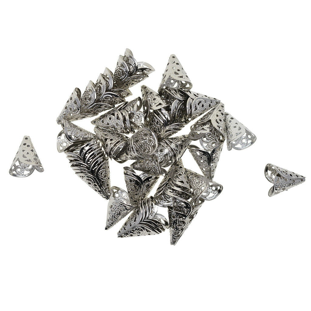 50 pieces bead caps bead caps metal bead end caps DIY jewelry accessories