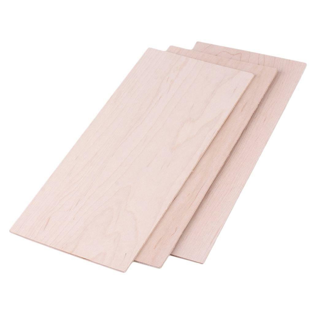 3Pc Maple Head Veneer Headplate Headstock Luthier Tonewood for Guitar Making