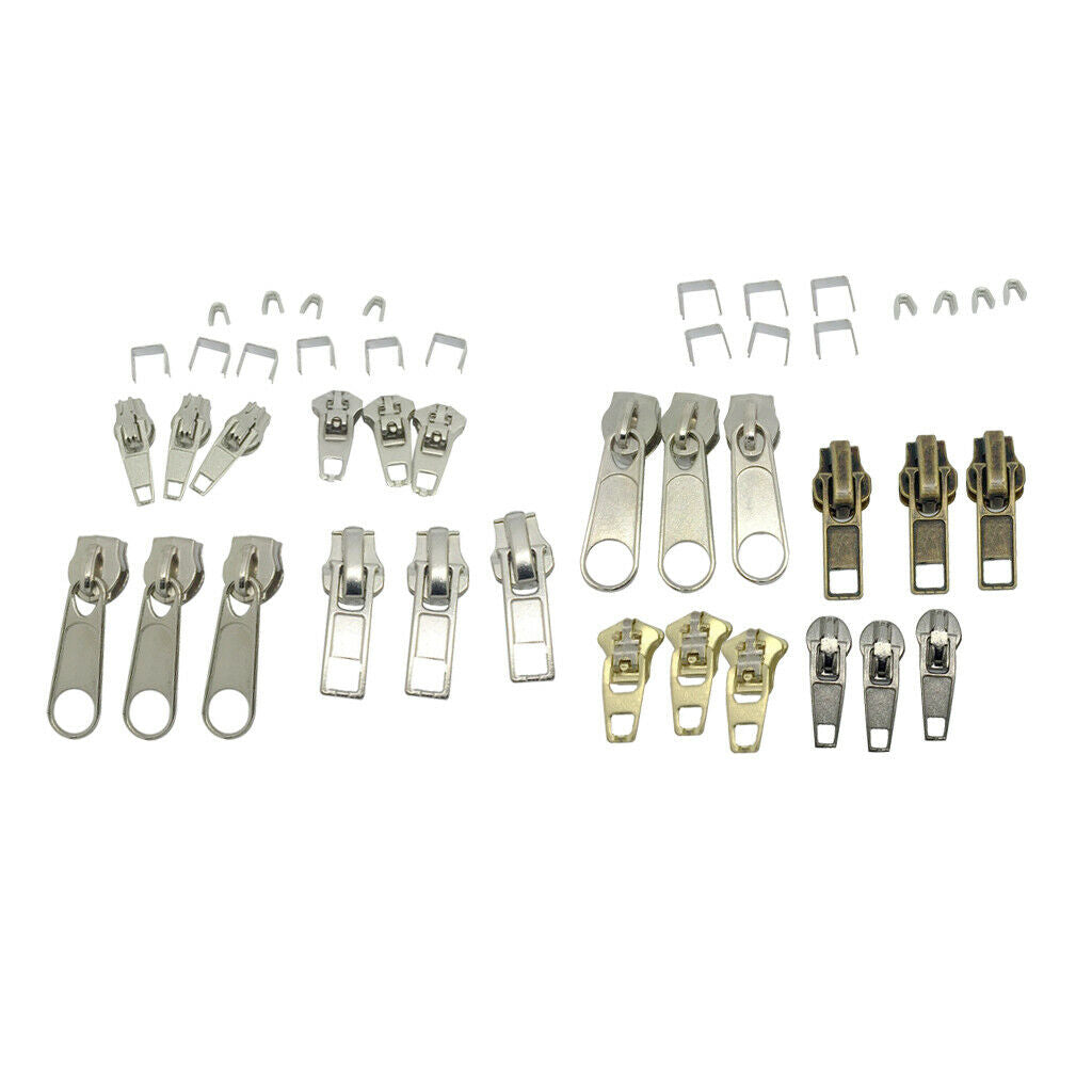 44pcs Instant Zipper Replacement Kit Zip Repair Instant Repair Fix Your Own