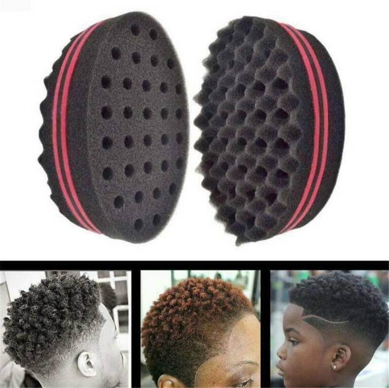 Wave Barber Hair Brush Sponge For Curly Hair Style DIY Tool Accessories_AU