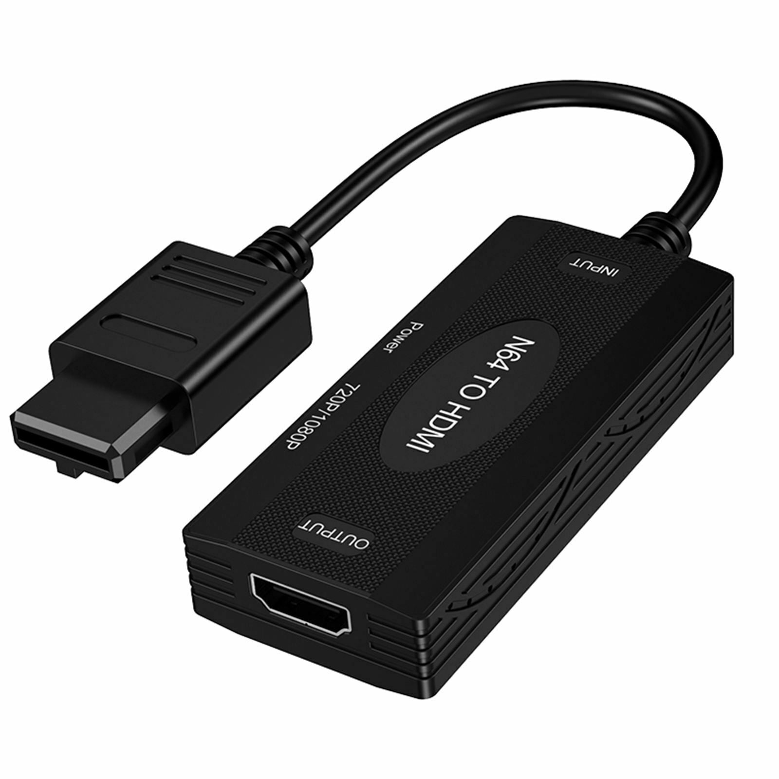 N64 To HDMI Converter 1080P for Nintendo 64 Console Monitor Plug Play Screen