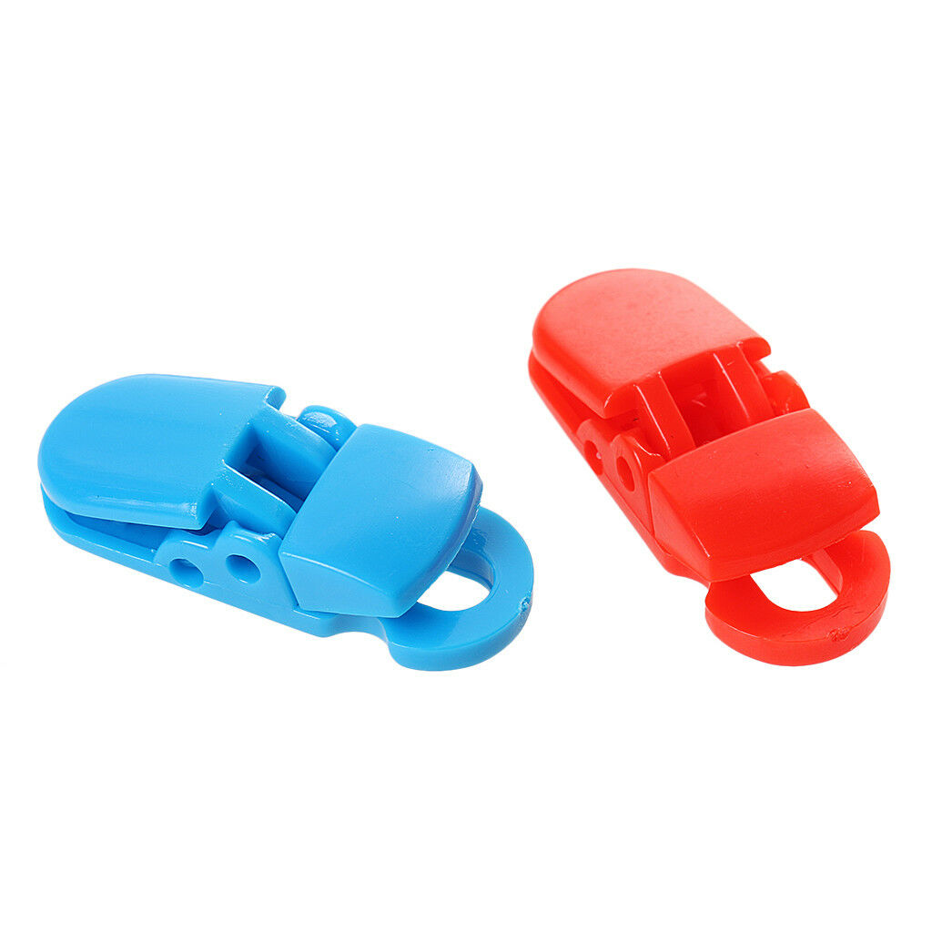 10xBaby Kids Plastic Pacifier Clips Soother Dummy Style Badge Holder