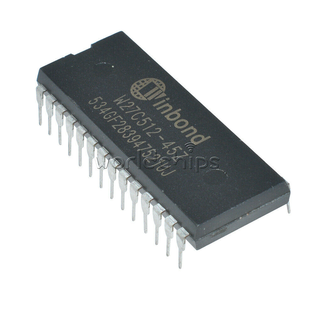 5PCS W27C512-45Z W27C512 DIP-28 IC Winbond EEPROM 5V 45NS 512KBit 64K*8