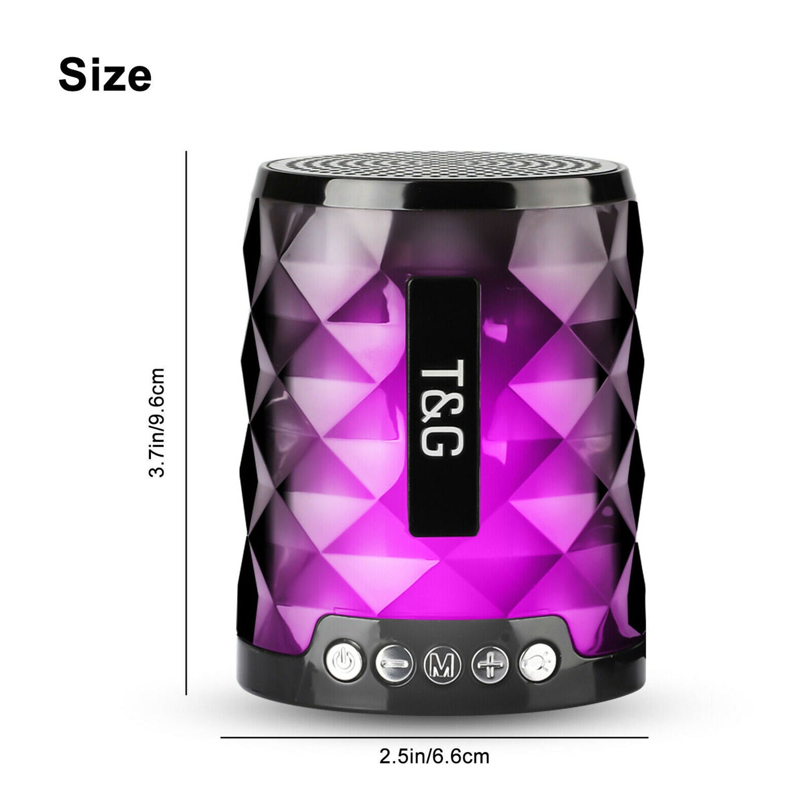 Bluetooth 5.0 Wireless Speaker Super Bass Rechargeable USB/TF/FM Radio Portable