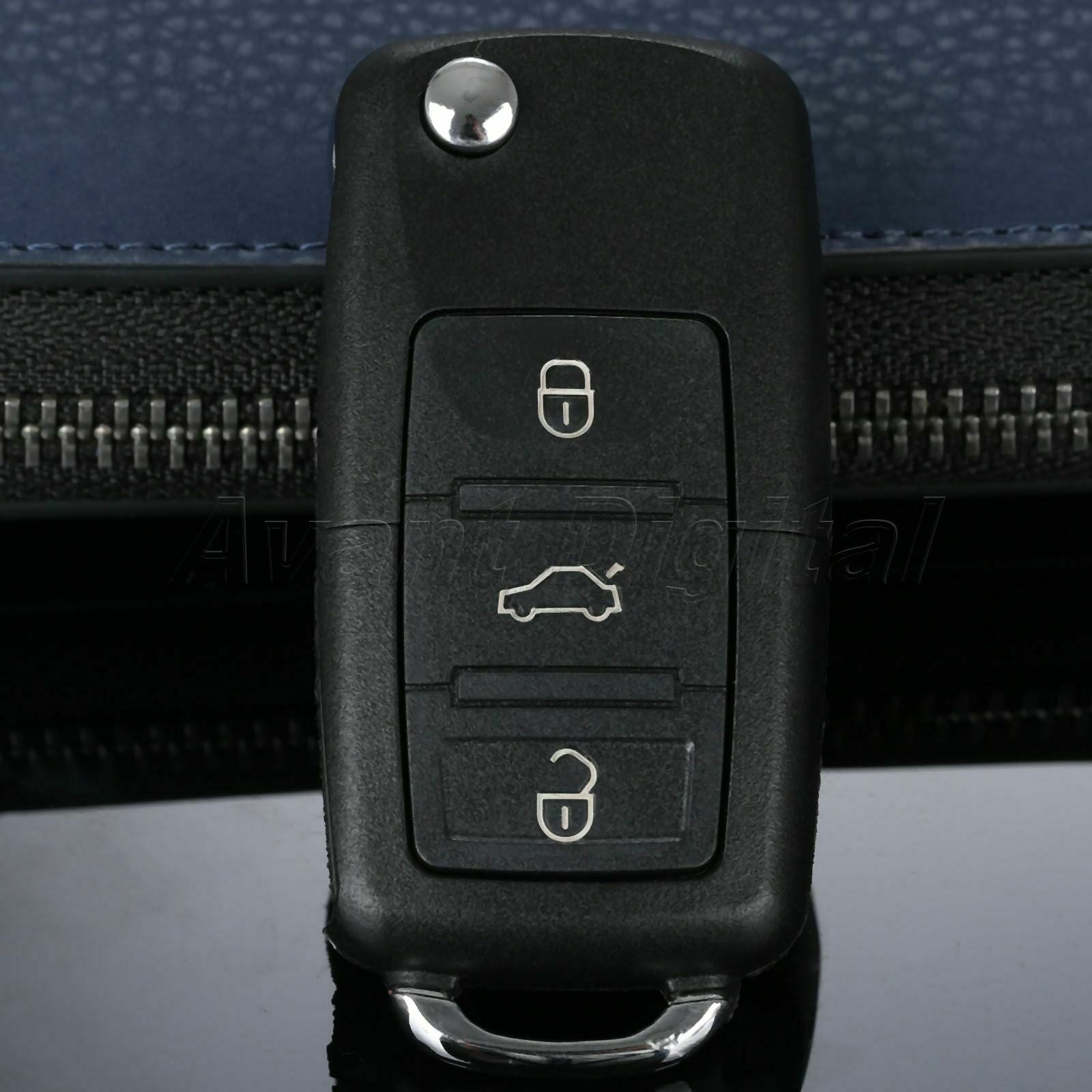 3 Buttons Folding Flip Car Remote Key Shell Case For  Golf Passat Polo Bora