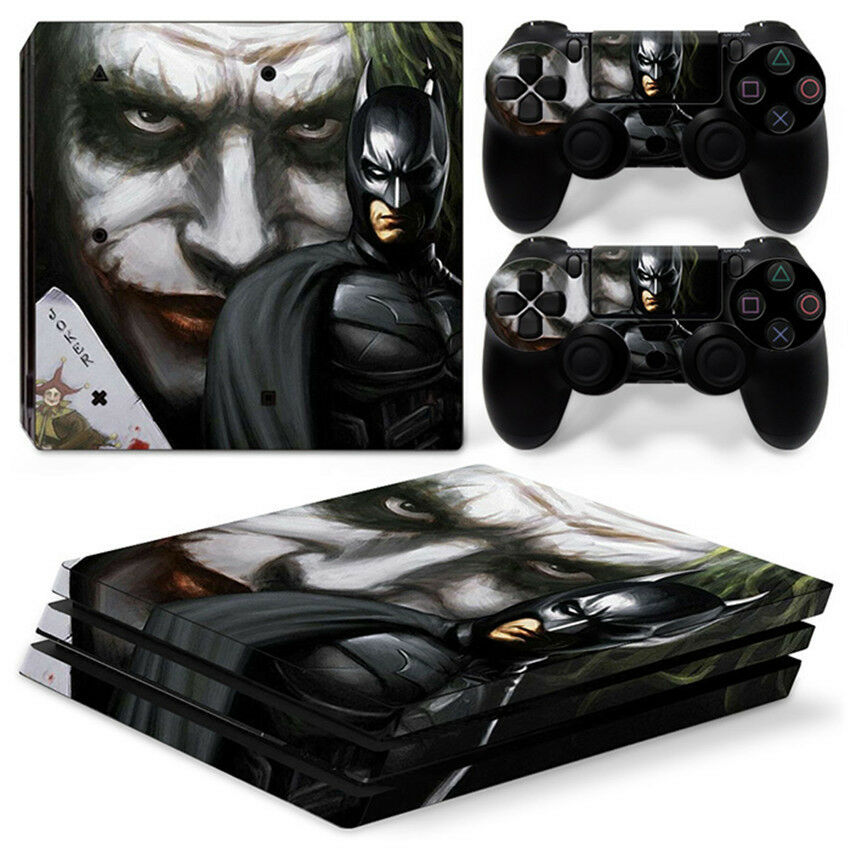 Batman Joker Skin For  PS4 PRO Pro Console Stickers & 2 Controllers Skins P5171