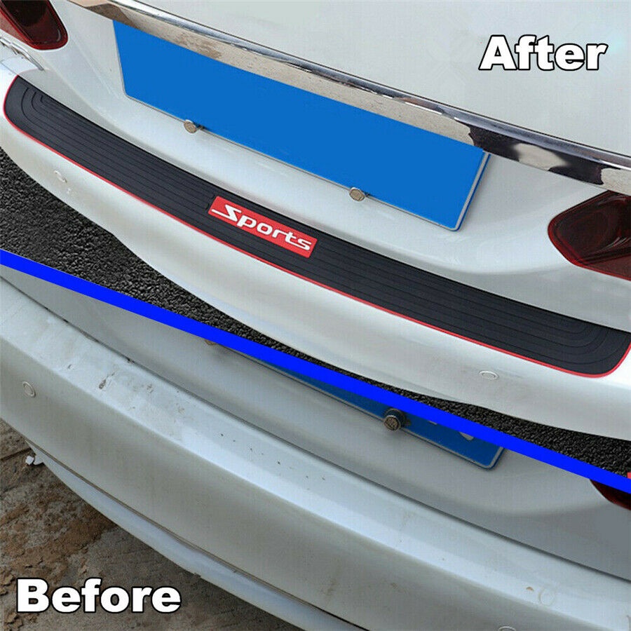 5Pcs Door Scratch-Resistant Sill Cover Nade Black Rubber For Easy Installation