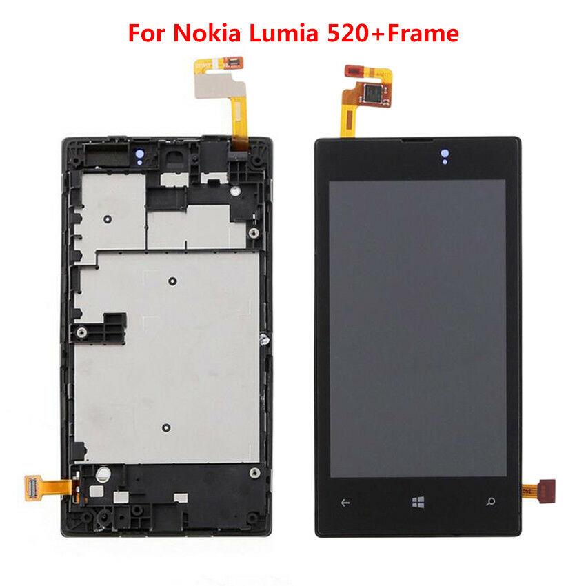 For Nokia Lumia 520 LCD Touch Screen Digitizer Glass Assembly Replacement Kit