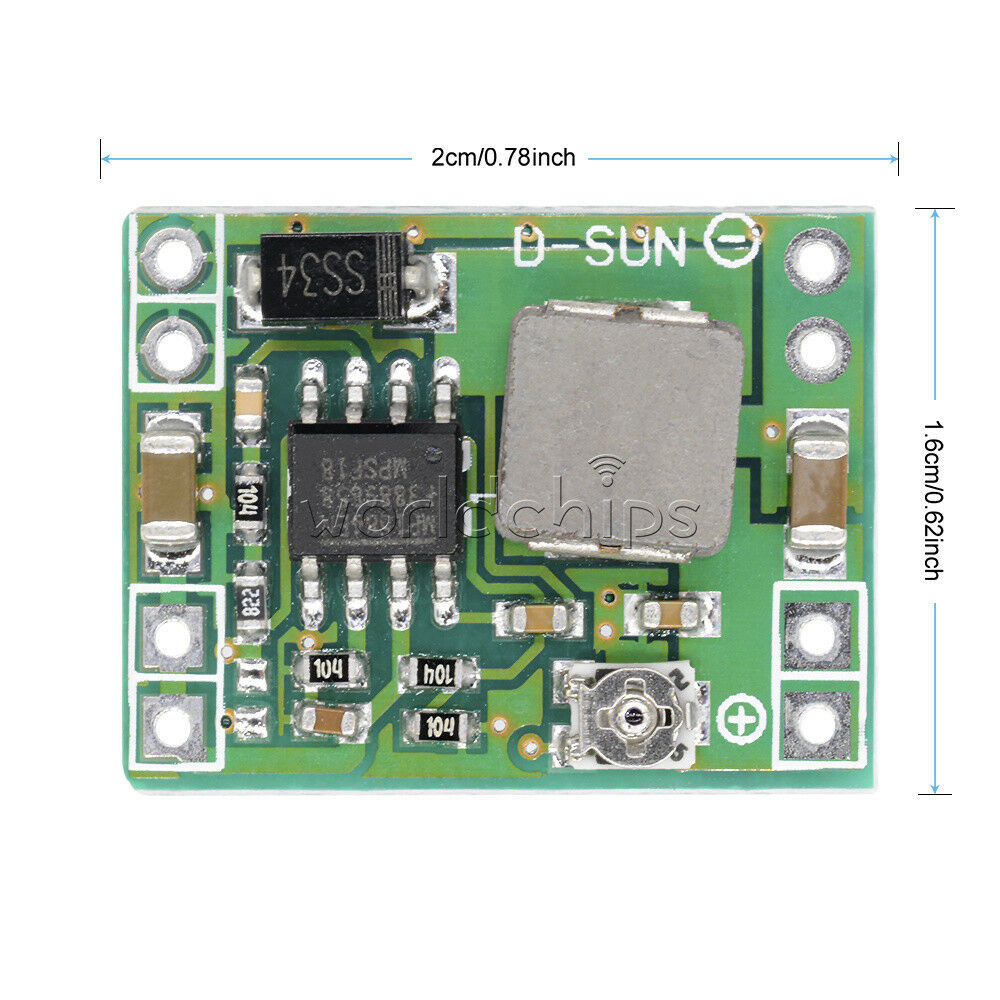 Super Mini 3A DC-DC Converter Step Down Module Adjustable 3V 5V 16V Power For RC