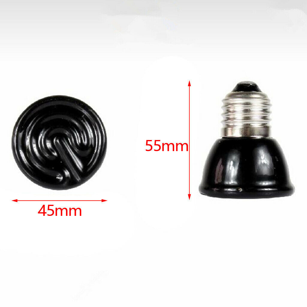220V - 240V Ceramic Reptile Bulb, Infrared Heater for Pet Coop Heater Chicken