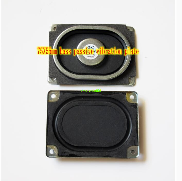 2pcs 75X55mm Passive Bass radiator resonance film woofer vibrating Diaphragm