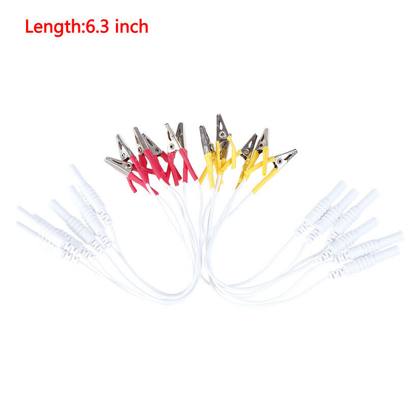 12Pcs/Set Alligator Clip Cable Electronic Acupuncture Treatment InstrumentBDAU