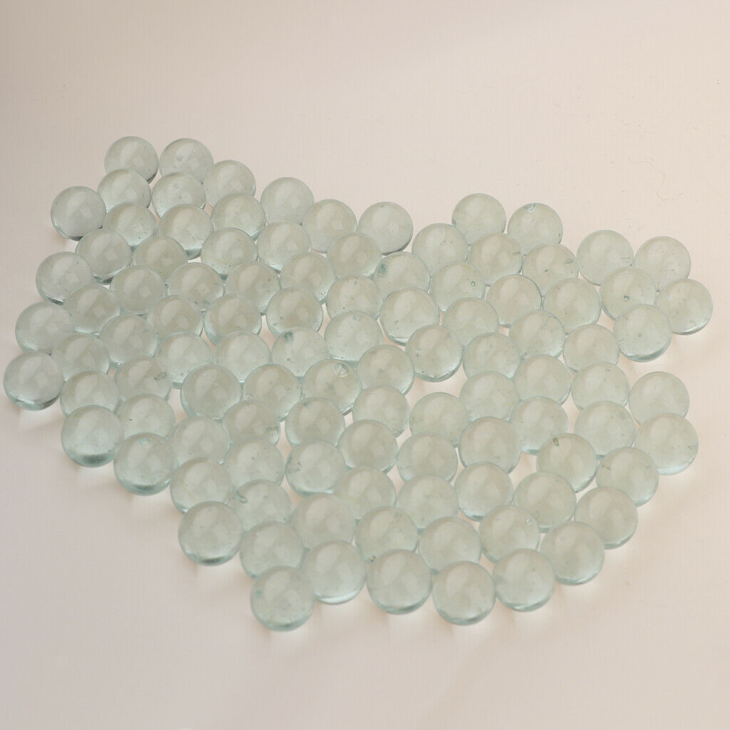 200 X 12mm Clear Glass Bubble Glass Marble For Vase Fish Tank Decor