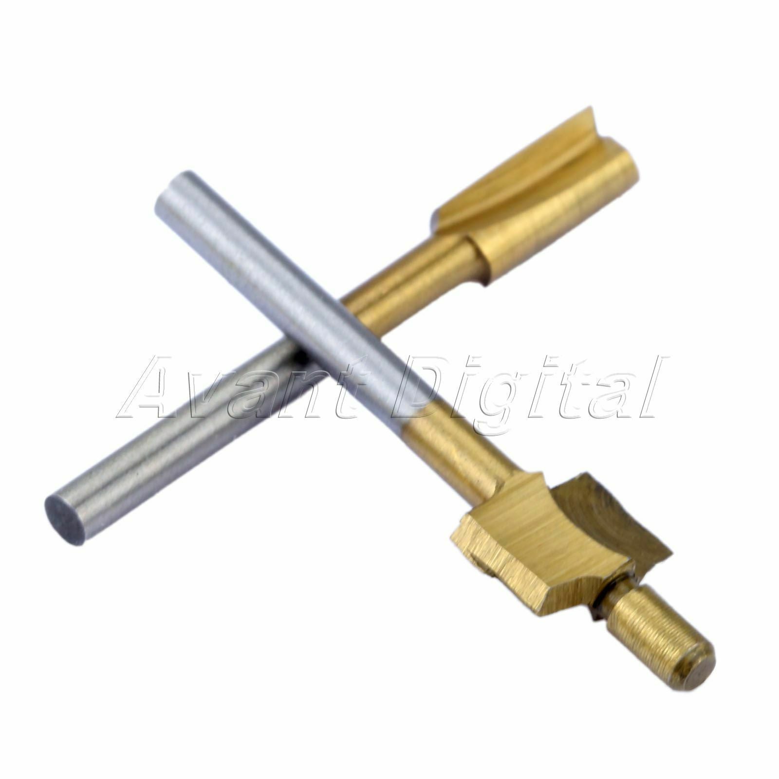 3.175mm Shank Trimmer Milling Cutters Router Bits Grinder Rotary Tool With Case